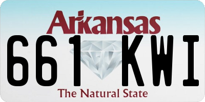 AR license plate 661KWI