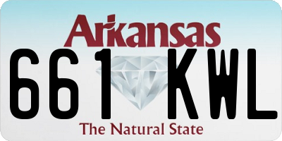 AR license plate 661KWL