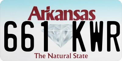 AR license plate 661KWR