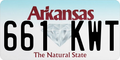 AR license plate 661KWT