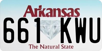 AR license plate 661KWU