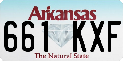 AR license plate 661KXF