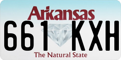 AR license plate 661KXH