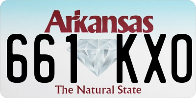 AR license plate 661KXO