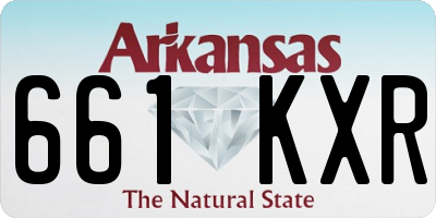 AR license plate 661KXR