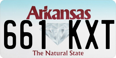 AR license plate 661KXT