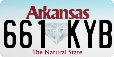 AR license plate 661KYB