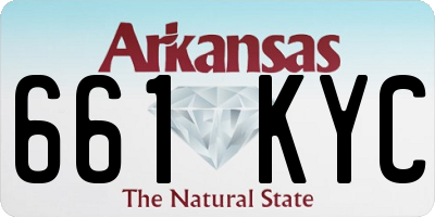 AR license plate 661KYC