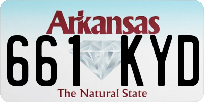 AR license plate 661KYD