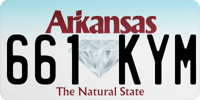 AR license plate 661KYM