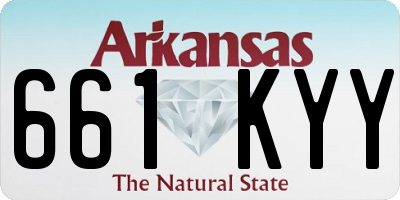 AR license plate 661KYY