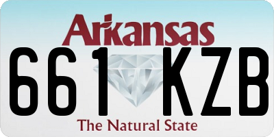 AR license plate 661KZB
