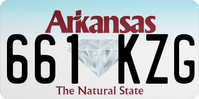 AR license plate 661KZG