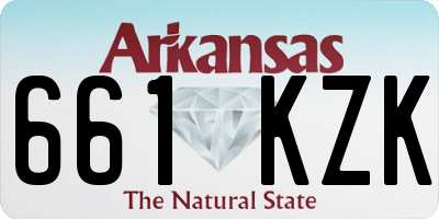 AR license plate 661KZK