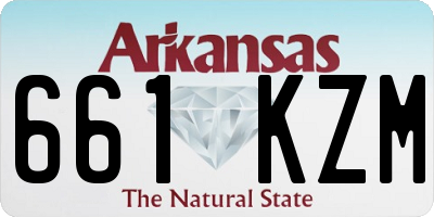 AR license plate 661KZM
