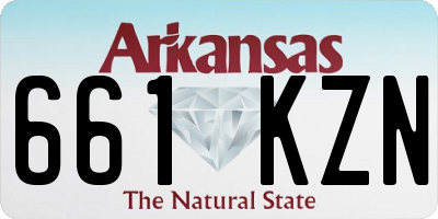 AR license plate 661KZN