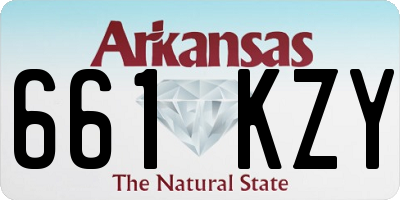 AR license plate 661KZY