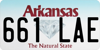 AR license plate 661LAE