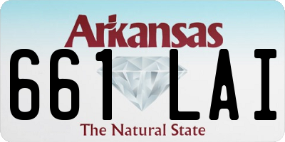 AR license plate 661LAI