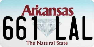 AR license plate 661LAL