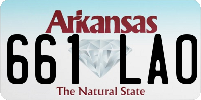 AR license plate 661LAO