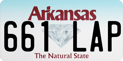 AR license plate 661LAP