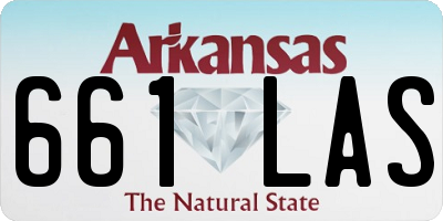 AR license plate 661LAS