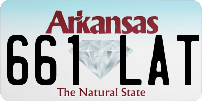 AR license plate 661LAT