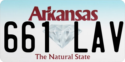 AR license plate 661LAV