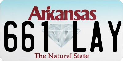 AR license plate 661LAY