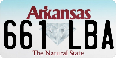 AR license plate 661LBA