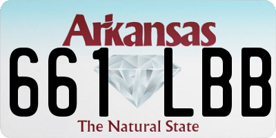 AR license plate 661LBB