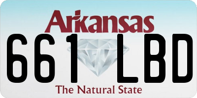 AR license plate 661LBD