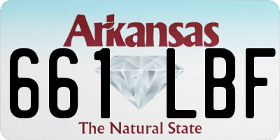 AR license plate 661LBF