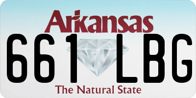 AR license plate 661LBG