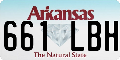 AR license plate 661LBH