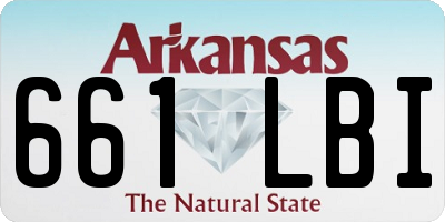 AR license plate 661LBI