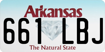 AR license plate 661LBJ