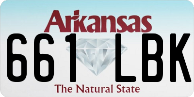 AR license plate 661LBK