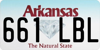 AR license plate 661LBL