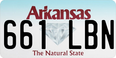 AR license plate 661LBN