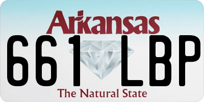 AR license plate 661LBP