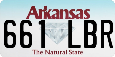 AR license plate 661LBR