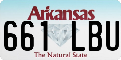 AR license plate 661LBU