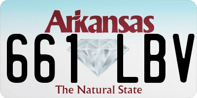 AR license plate 661LBV