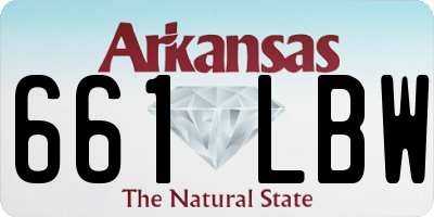 AR license plate 661LBW
