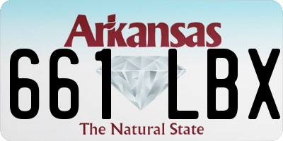 AR license plate 661LBX