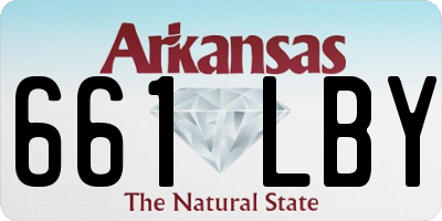 AR license plate 661LBY