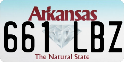 AR license plate 661LBZ