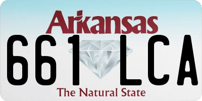 AR license plate 661LCA